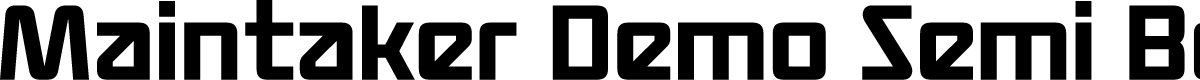 Maintaker Demo Semi Bold