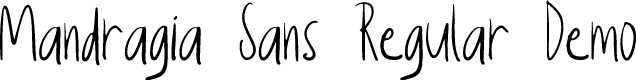 Mandragia Sans Regular Demo