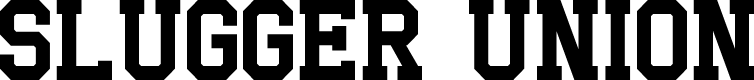 Slugger Union Serif Demo