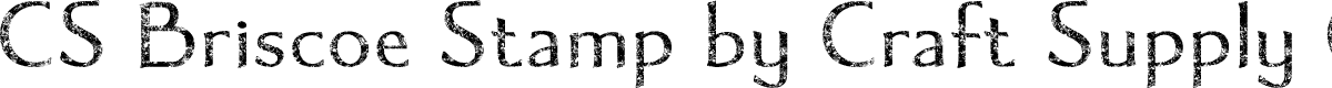 CSBriscoeStamp-Regular Demo