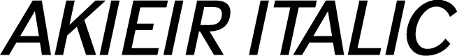 AKIEIR Italic