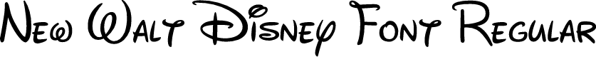 New Walt Disney Font Regular