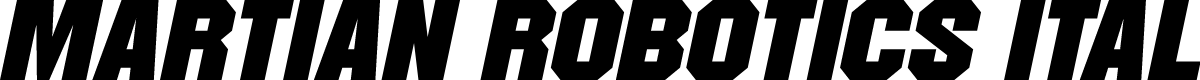 Martian Robotics Italic