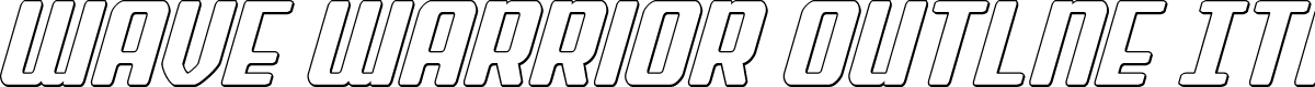 Wave Warrior Outlne Italic