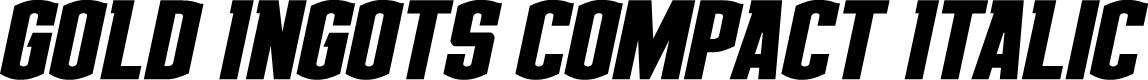 Gold Ingots Compact Italic