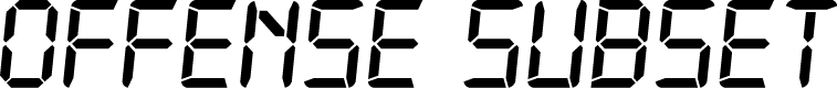 Digital-7 Italic