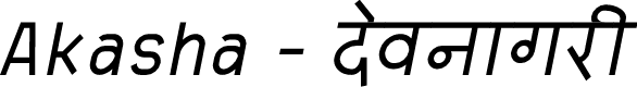 Akasha Italic