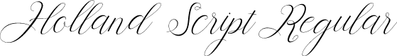 Holland Script Regular