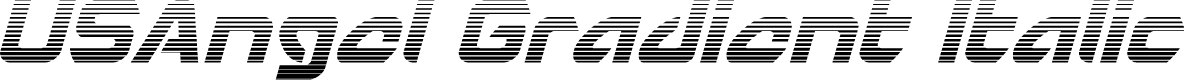 USAngel Gradient Italic