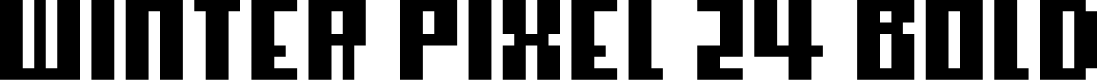 ST Winter Pixel 24 BOLD DEMO Bold