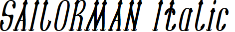 SAILORMAN Italic