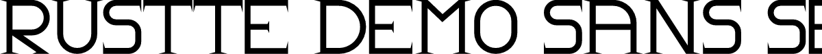 Rustte Demo Sans Serif