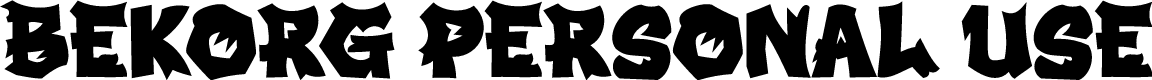 BEKORG PERSONAL USE