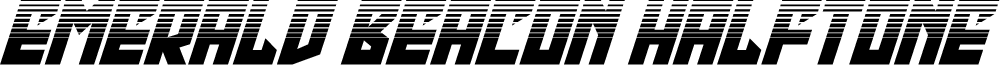Emerald Beacon Halftone Italic