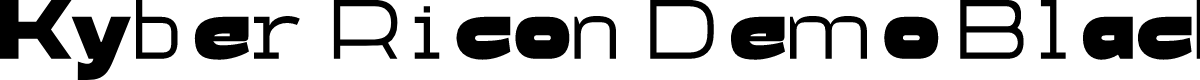 Kyber Ricon Demo Black