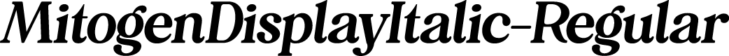 MitogenDisplayItalic-Regular