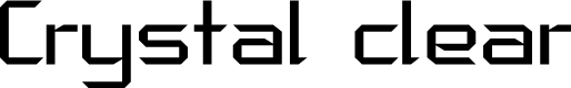 Crystal clear