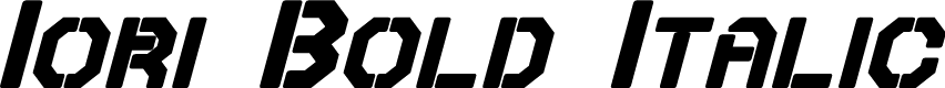 Iori Bold Italic