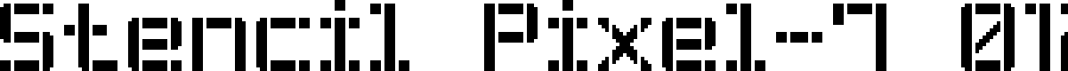Stencil Pixel-7