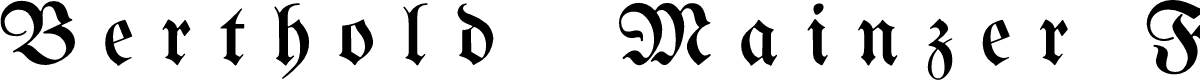 Berthold  Mainzer Fraktur UNZ1A Italic