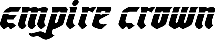Empire Crown Laser Italic
