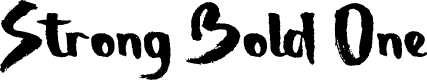 Strong Bold One
