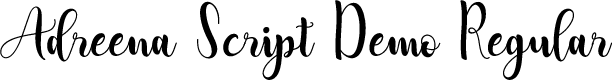 Adreena Script Demo Regular