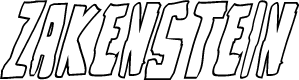 Zakenstein Outline Italic