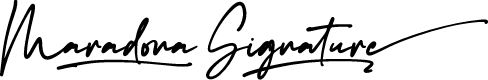 Maradona Signature