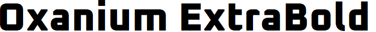 Oxanium ExtraBold