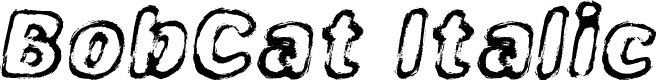 BobCat Italic Personal Use Bold Italic