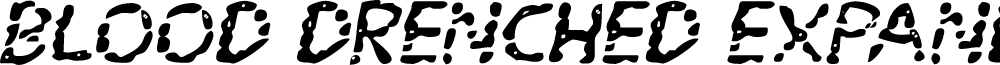 Blood Drenched Expanded Italic