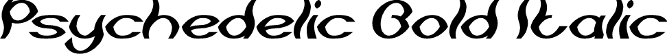Psychedelic Bold Italic