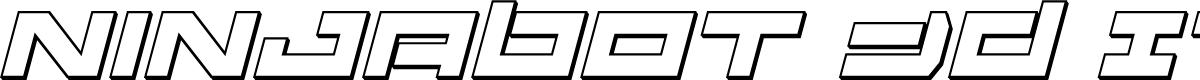 Ninjabot 3D Italic