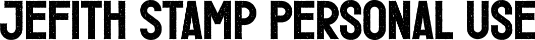Jefith Stamp Personal Use
