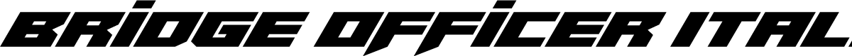Bridge OFFicer Italic