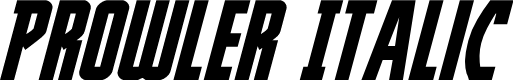 Prowler Italic