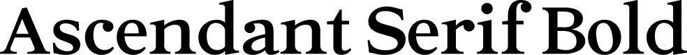 Ascendant Serif - Personal Use Bold