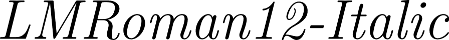 LMRoman12-Italic