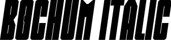 Bochum Italic Personal Use