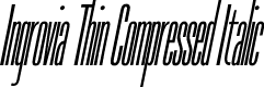 Ingrovia Thin Compressed Italic