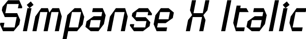 Simpanse X Italic
