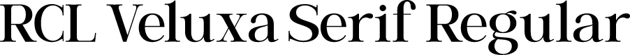 RCL Veluxa Serif Regular