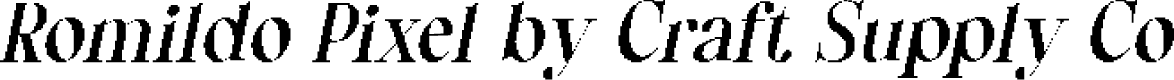 RomildoPixel-Regular Demo