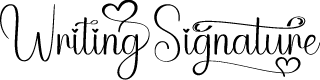 Writing  Signature