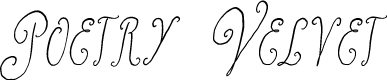 Poetry Velvet Italic Demo