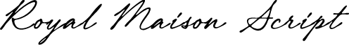 Royal Maison Script