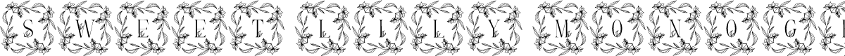 Sweet Lily Monogram