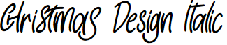 Christmas Design Italic