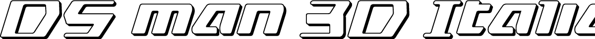 DS man 3D Italic